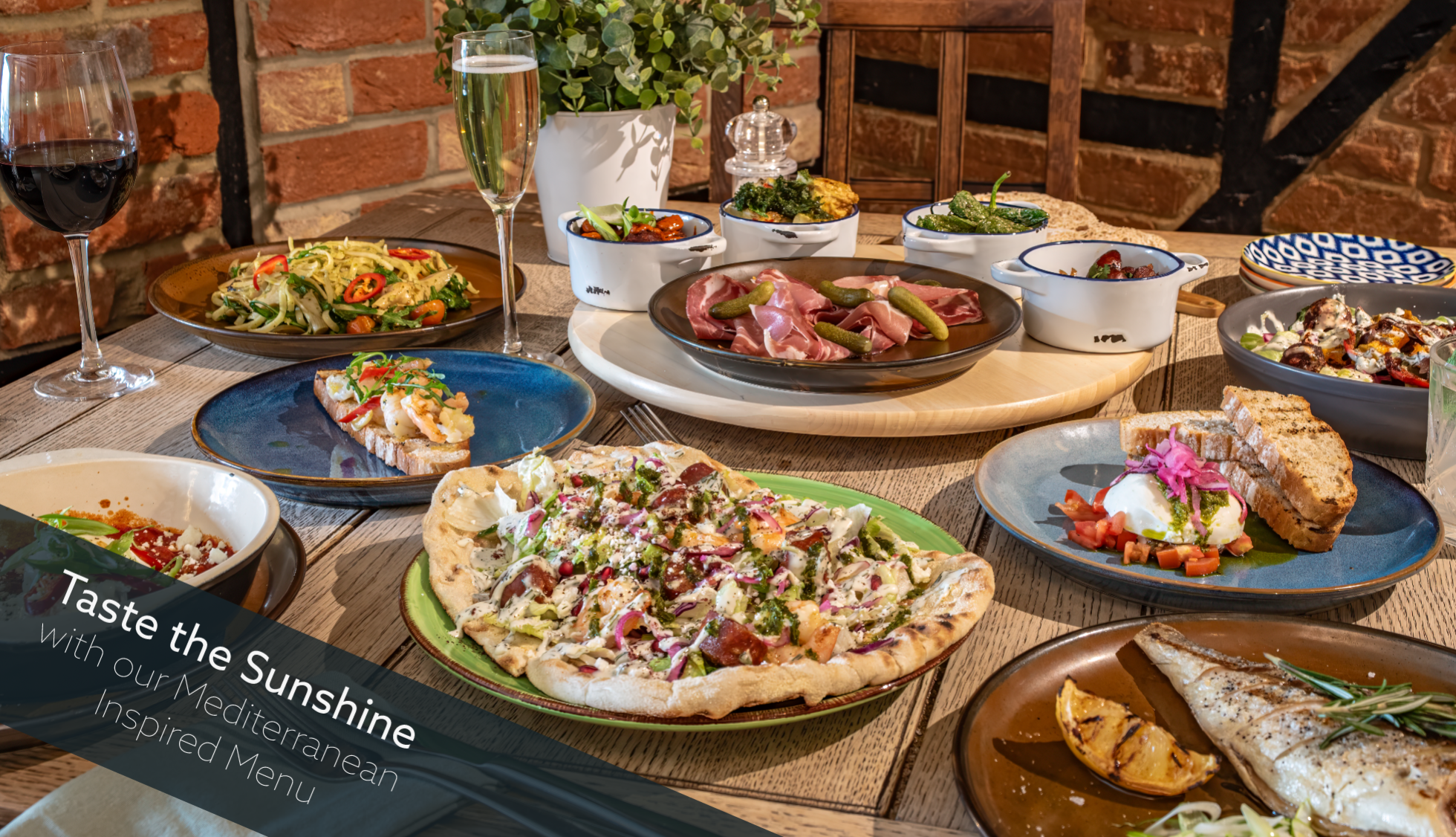 Taste of the Mediterranean menu at the White Hart in Overton