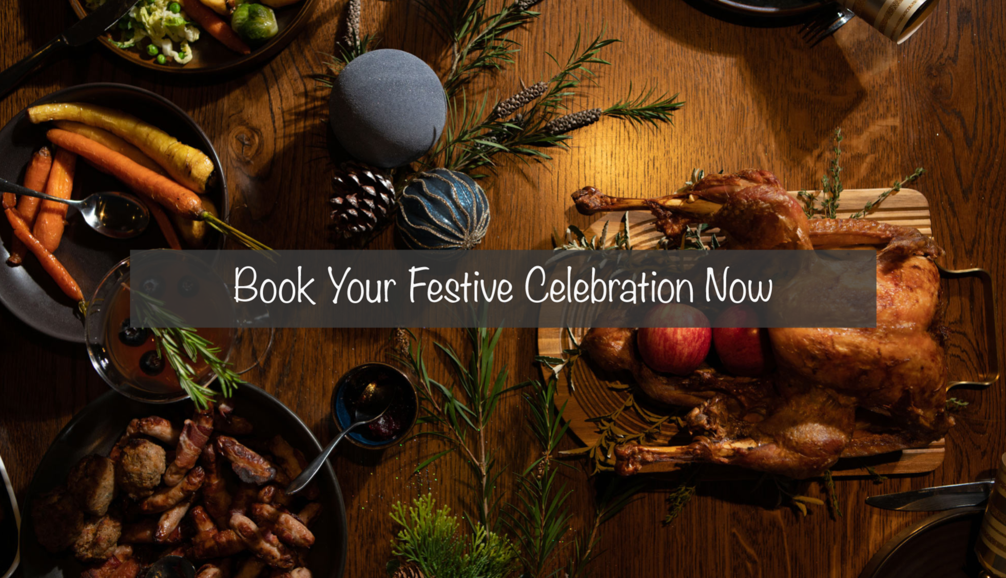 Book your Christmas party at the White Hart in Overton